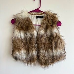 Faux fur vest